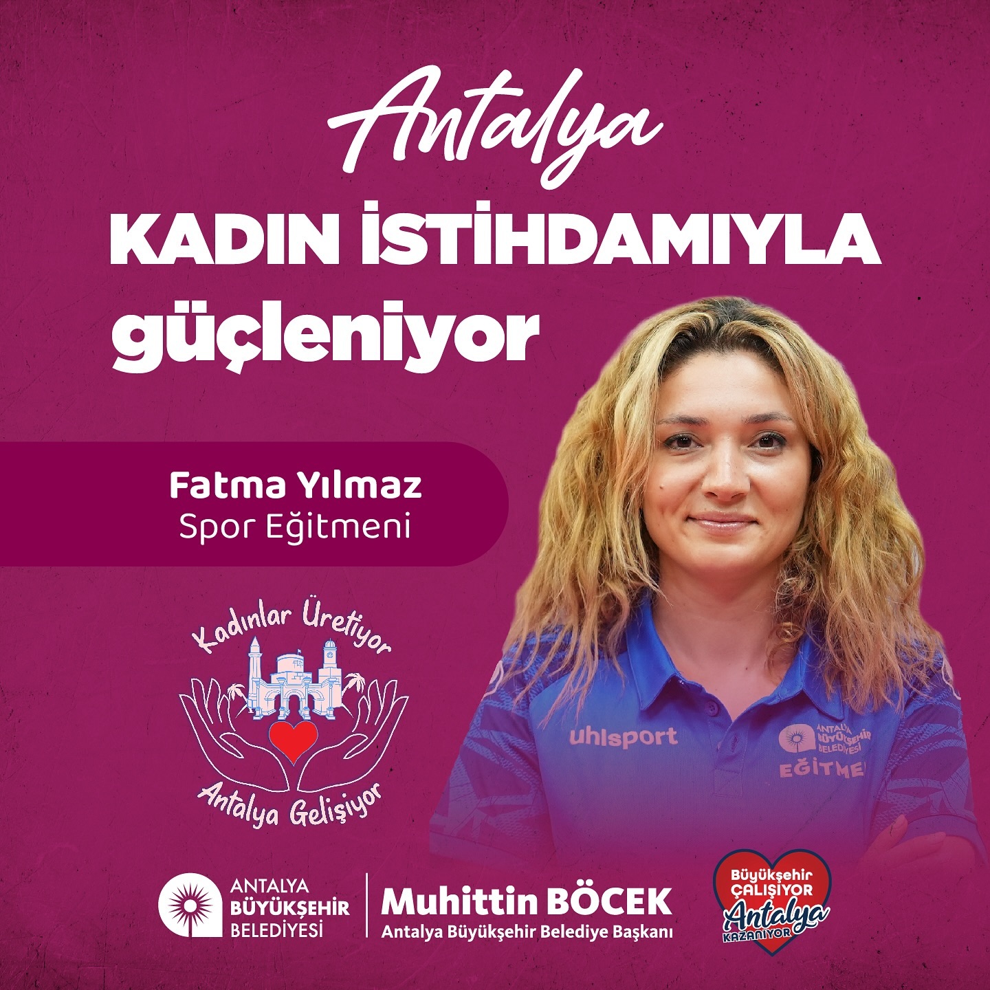Fatma, Antalya Büyükşehir Belediyesi’nin spor merkezinde hayalini gerçeğe dönüşt