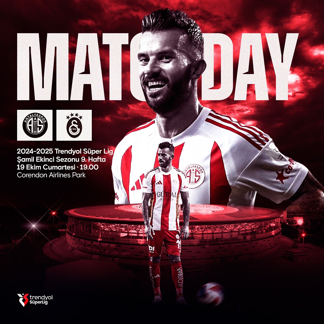 Onvo Antalyasporumuz, 2024-2025 Trendyol Süper Lig Şamil Ekinci Sezonu’nun 9. ha