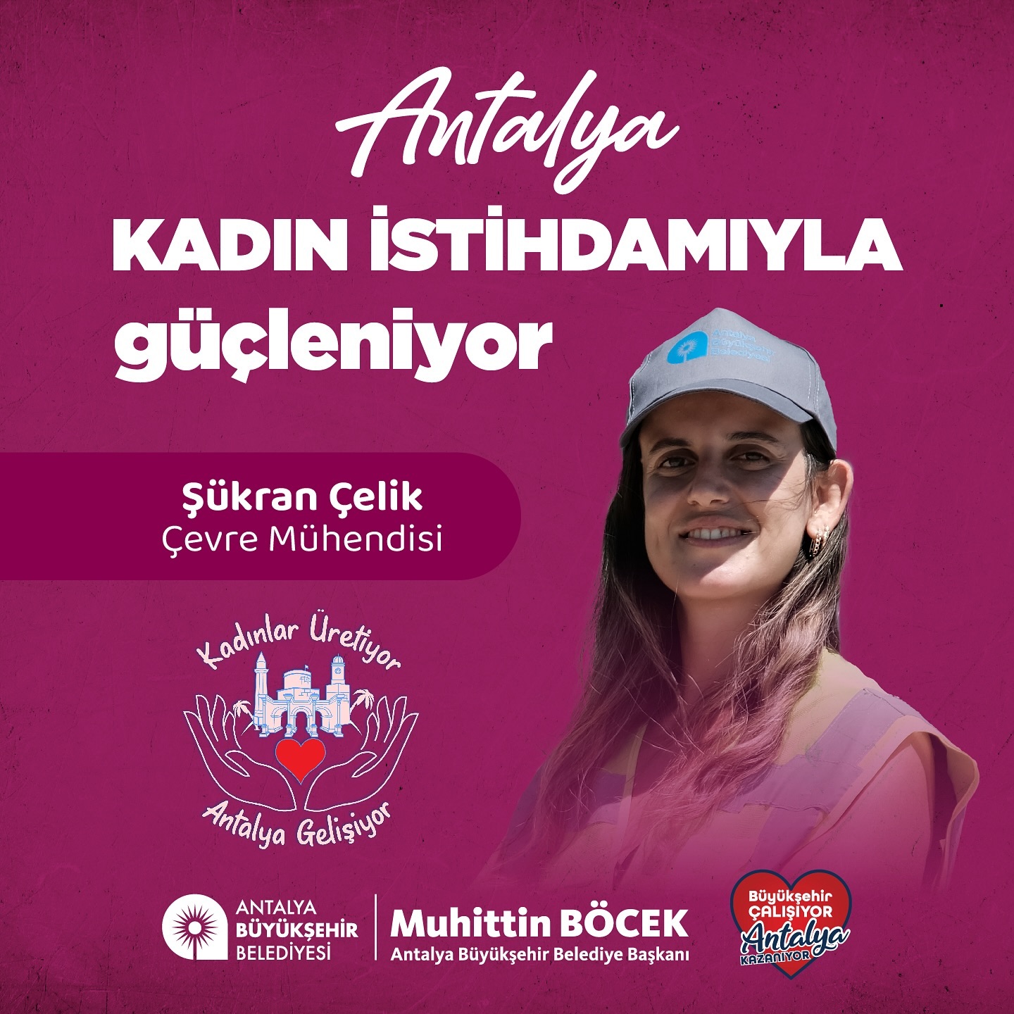 Antalya Büyükşehir Belediyesi olarak, iş hayatında eşit fırsatlarla kadınlarımız