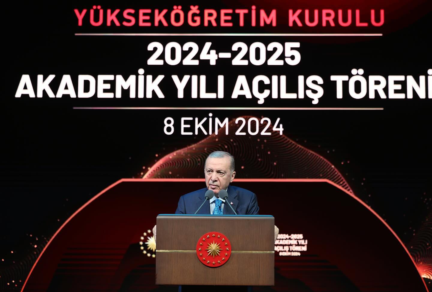 Cumhurbaşkanımız Recep Tayyip Erdoğan, 2024-2025 Yükseköğretim Akademik Yılı Açı