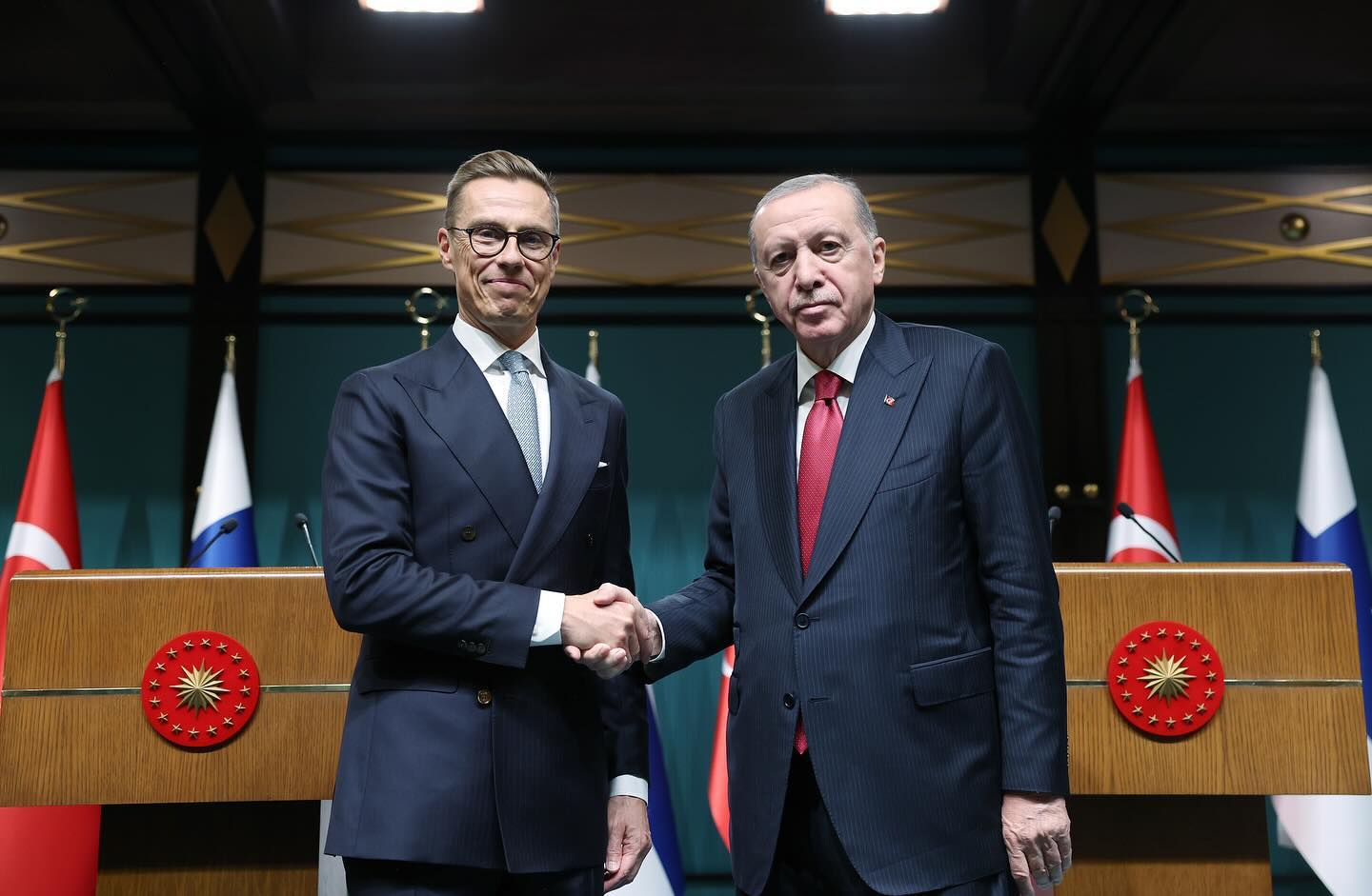 Cumhurbaşkanımız Recep Tayyip Erdoğan, Finlandiya Cumhurbaşkanı Stubb ile düzenl