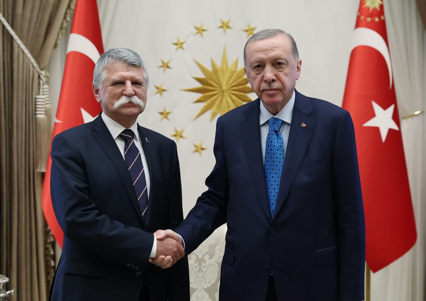 Cumhurbaşkanımız Recep Tayyip Erdoğan, Macaristan Ulusal Meclis Başkanı Laszlo K