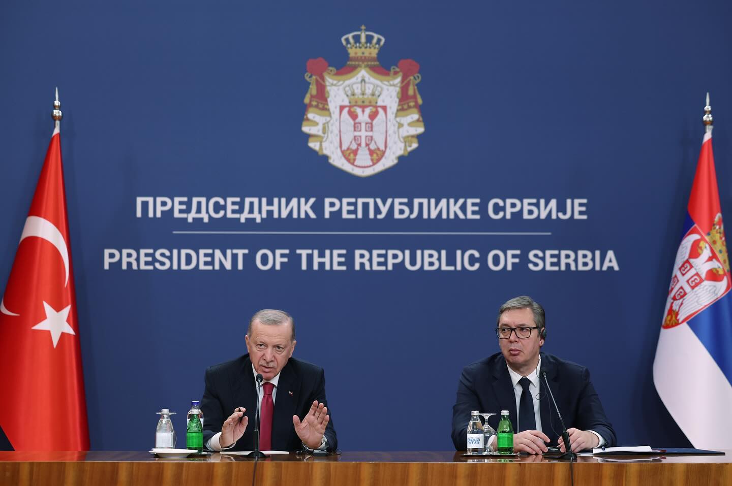 Cumhurbaşkanımız Recep Tayyip Erdoğan, Sırbistan Cumhurbaşkanı Aleksandar Vucic
