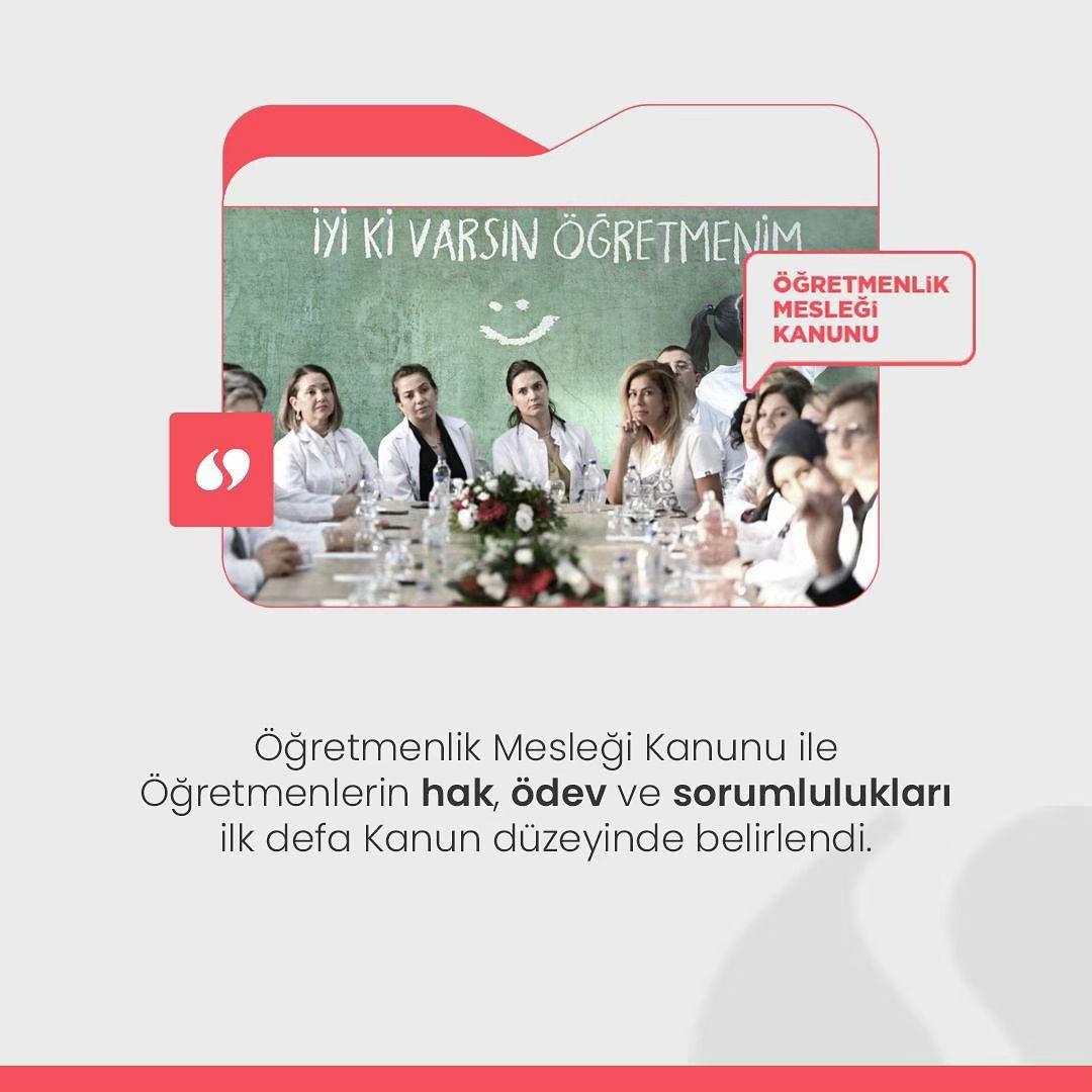 Eğitimcilerimiz, ödev ve sorumluluklarını haklarından aldıkları güç ve güvenle y