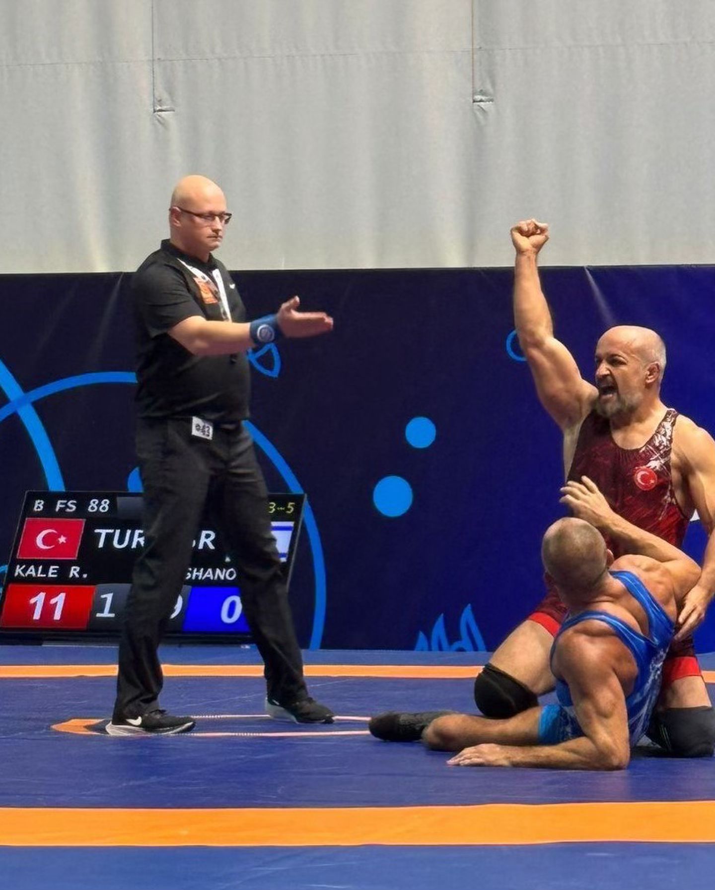 Hırvatistan’ın Poreç şehrinde düzenlenen Veteranlar Dünya Güreş Şampiyonasında A