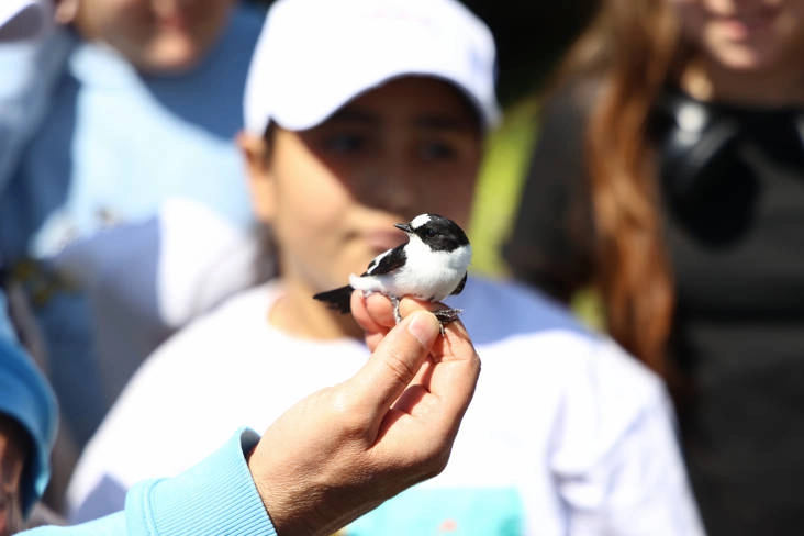 Bilim Köyü’nde kuş halkalama eğitimi verildi