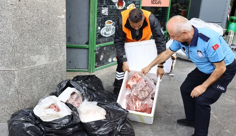 Usulsüz şekilde taşınan 300 kilogram ete el kondu