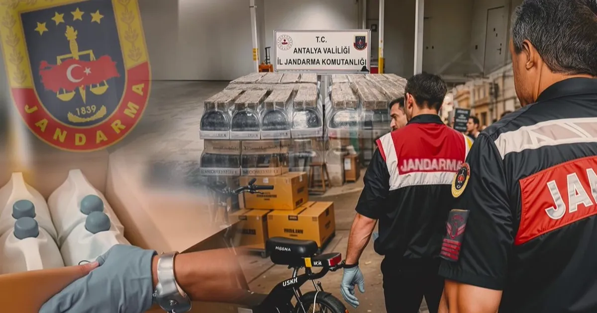 Antalya’da 120 bin litre sahte alkol! 7 şüpheli gözaltında