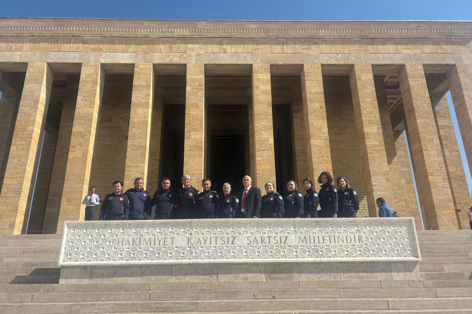 Bursa İtfaiyesi’nden Anıtkabir’e ziyaret