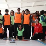 Antalya’da kız çocukları Floor Curling ile tanıştı