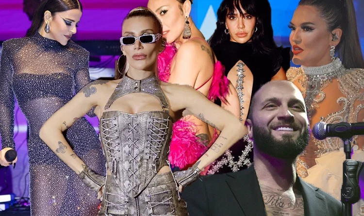 Ünlü isimler yeni yılı sahne ışıkları altında karşıladı