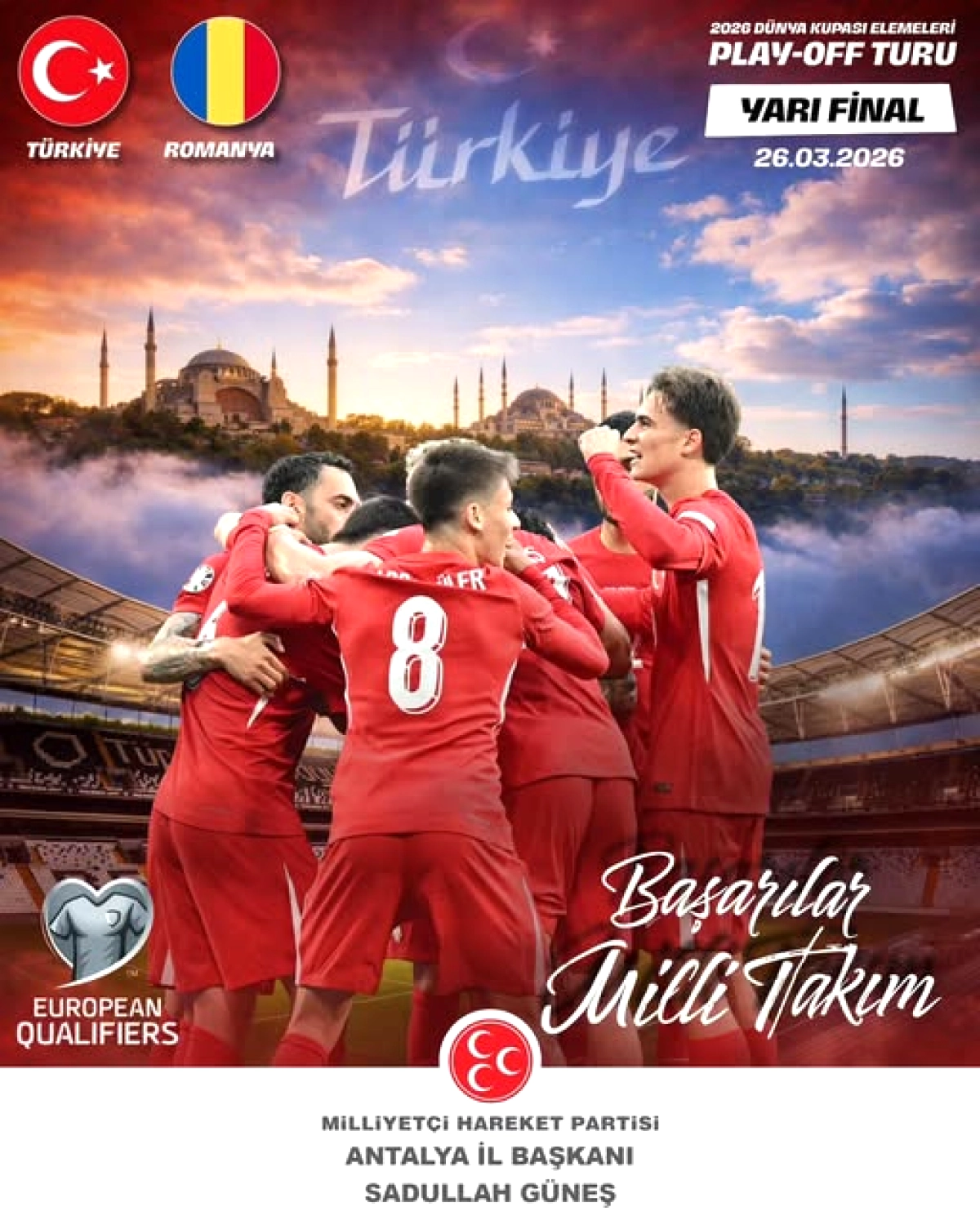 Antalyadan 85 Milyonun Umudu: Milli Takıma Destek Mesajı