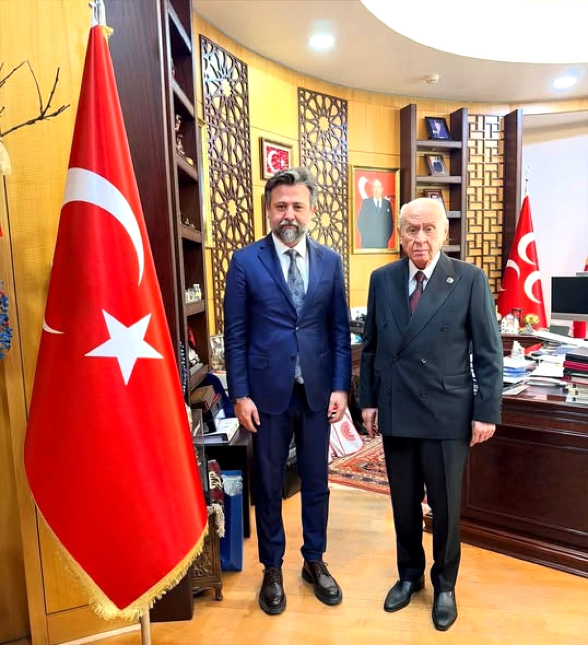 MHP Antalya İl Başkanı Güneşten Bahçeliye Ziyaret Gerçekleşti