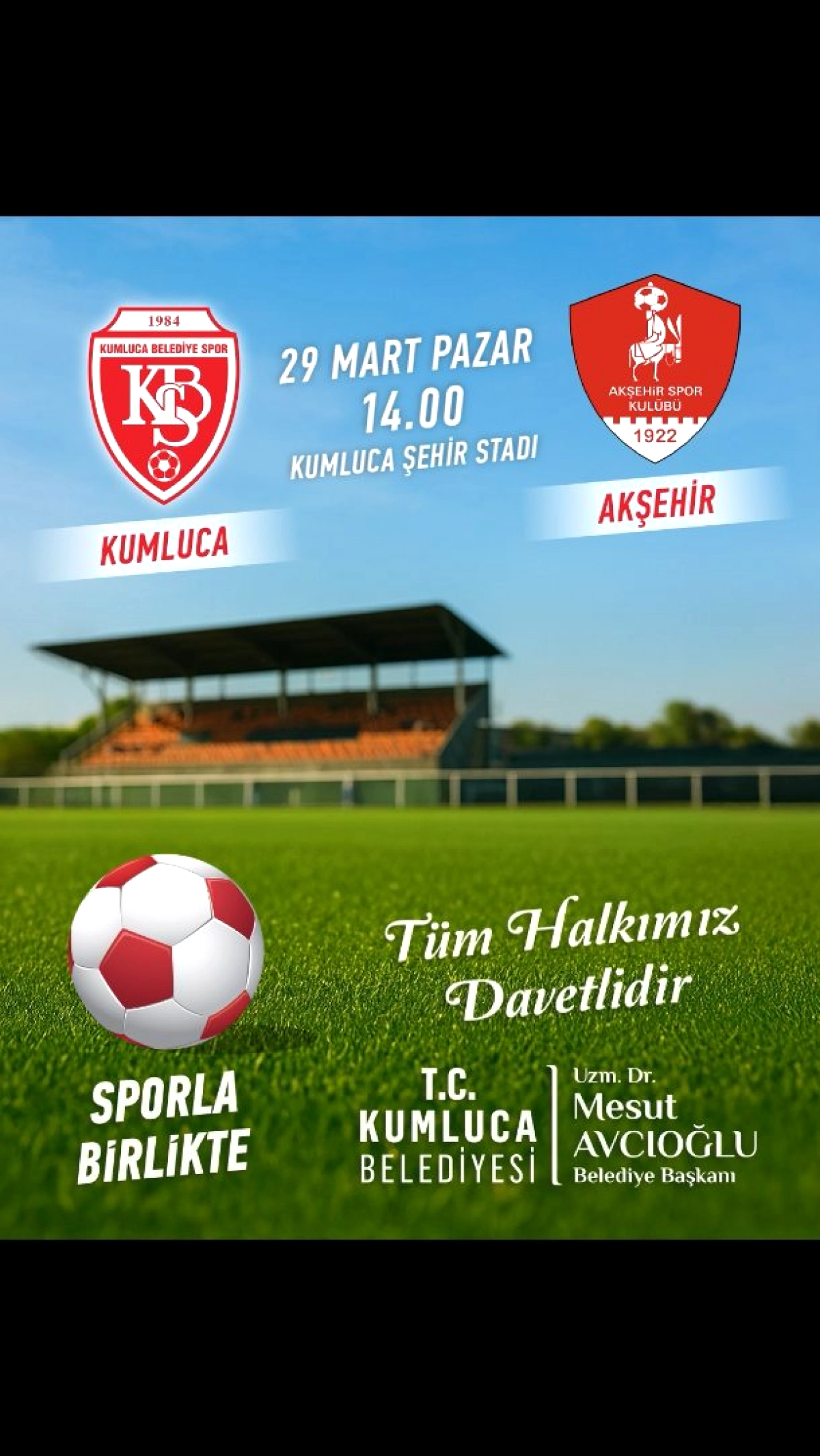 Kumluca Belediyespor, 1922 Akşehir ile Karşılaşıyor!