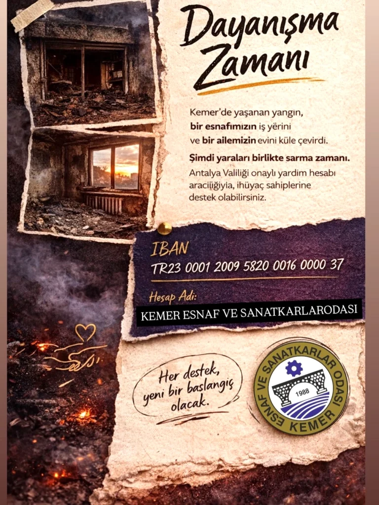 Kemer'de Dayanışma: Belediye ve Esnaf Odası'nın Faaliyetleri