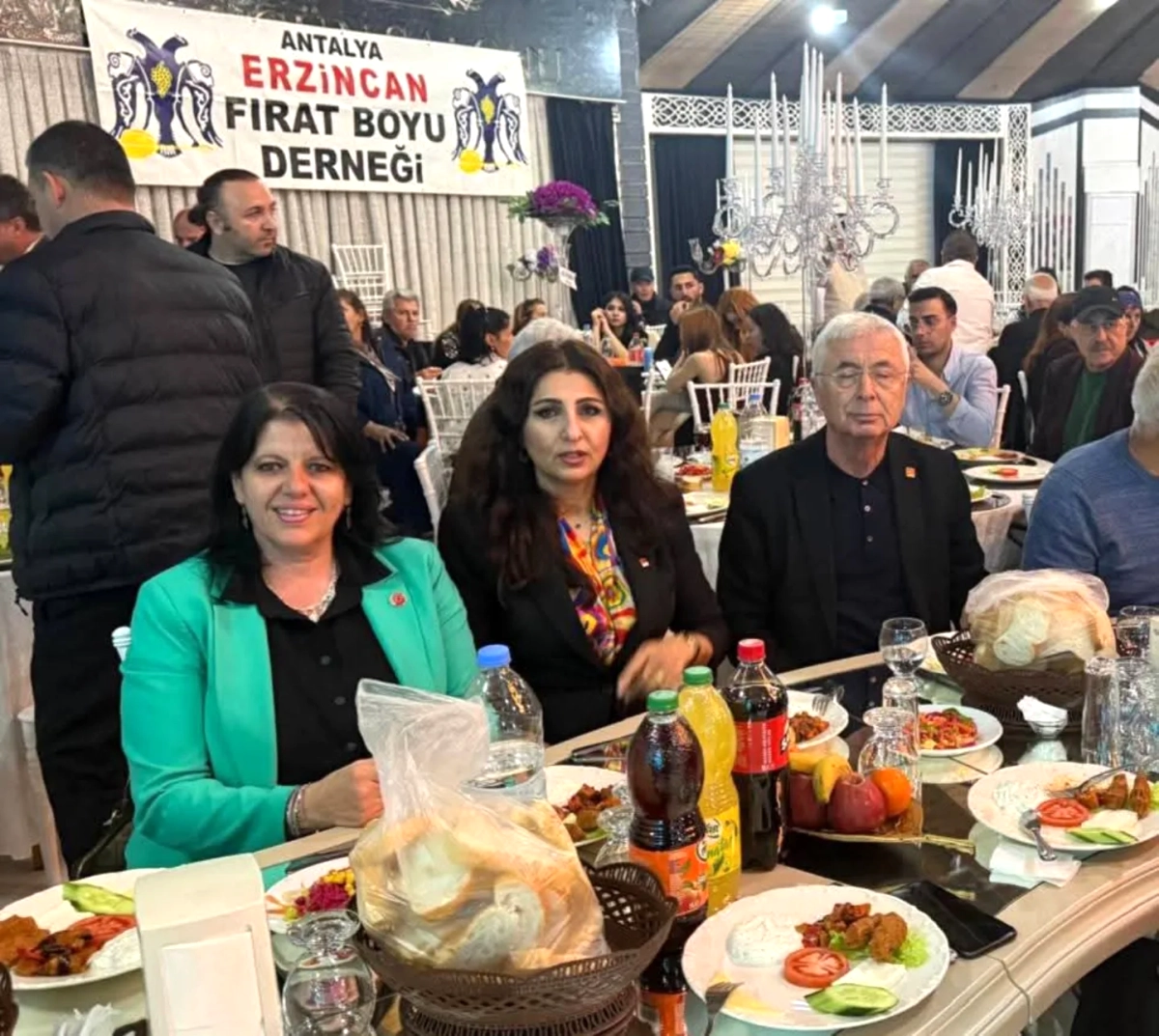 CHP Antalya İl Başkanlığı, Erzincan Fırat Boyu Derneği Gecesinde Bulundu