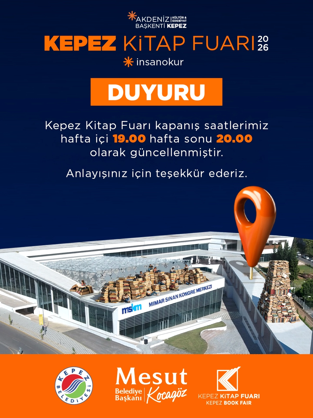 Kepez Kitap Fuarının Güncellenen Ziyaret Saatleri Açıklandı