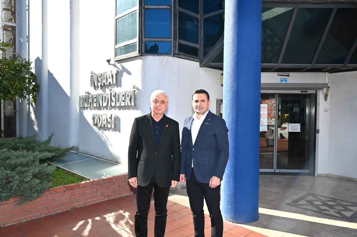 CHP Antalya İl Başkanlığı, İnşaat Mühendisleri Odası ile Kent Gelişimi ve İş Birliğini Bir araya geldi