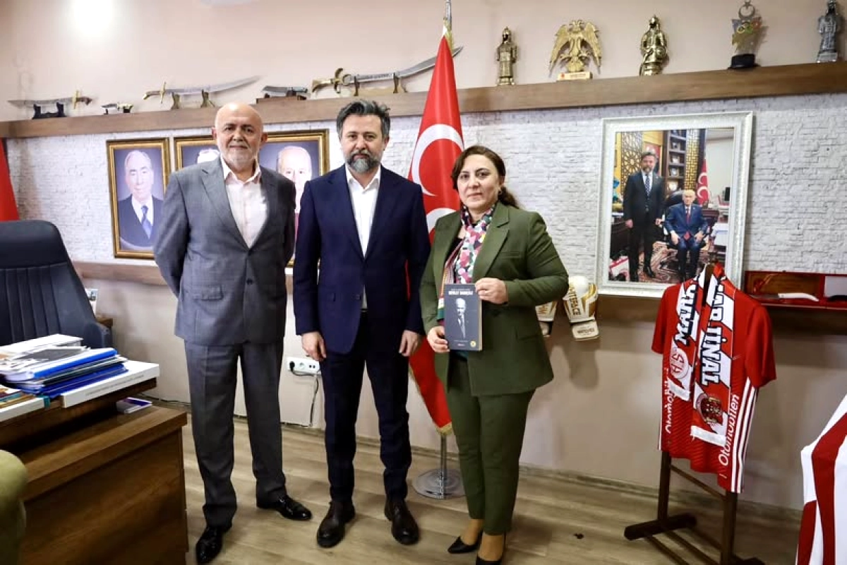 MHP Antalya İl Başkanı Sadullah Güneş, Milletvekili Adayı Doktor Esmaye Özörmenoğlu’nu Makamında Ağırladı