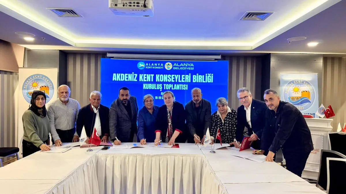 Akdeniz Kent Konseyleri Birliği Kuruldu: Alanya Dönem Başkanı Seçildi