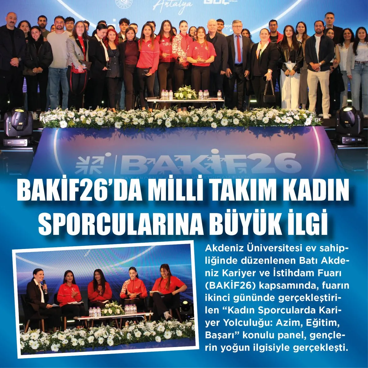 Akdeniz Üniversitesi’nde Kadın Sporcuların Kariyer Yolculuğu Masaya Yatırıldı