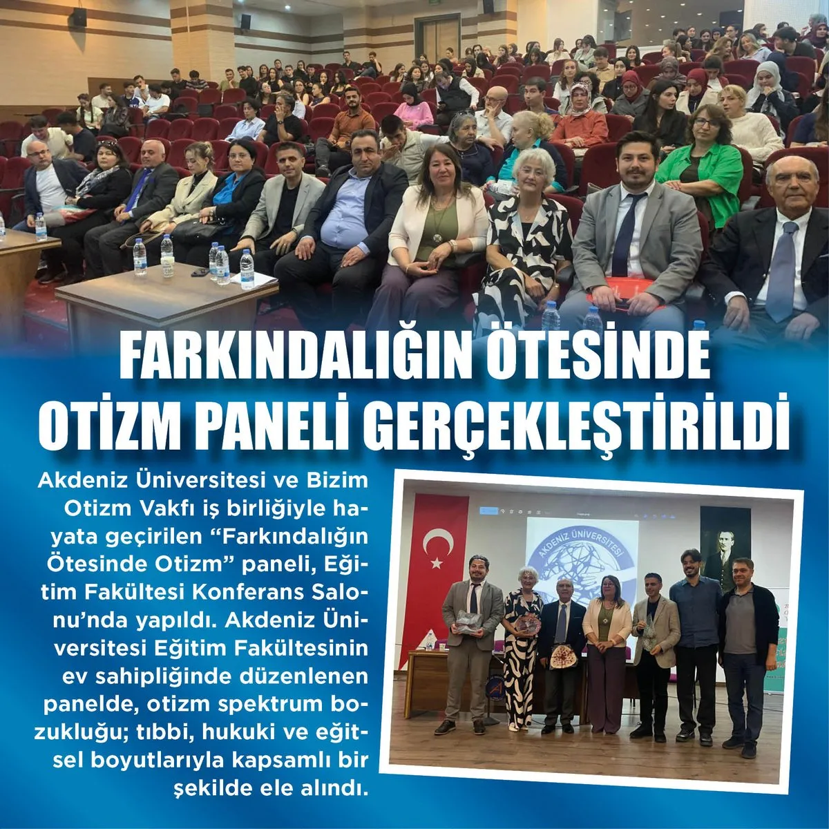 Akdeniz Üniversitesi’nde Otizm Farkındalık Paneli: Uzmanlar Bilgilendirdi