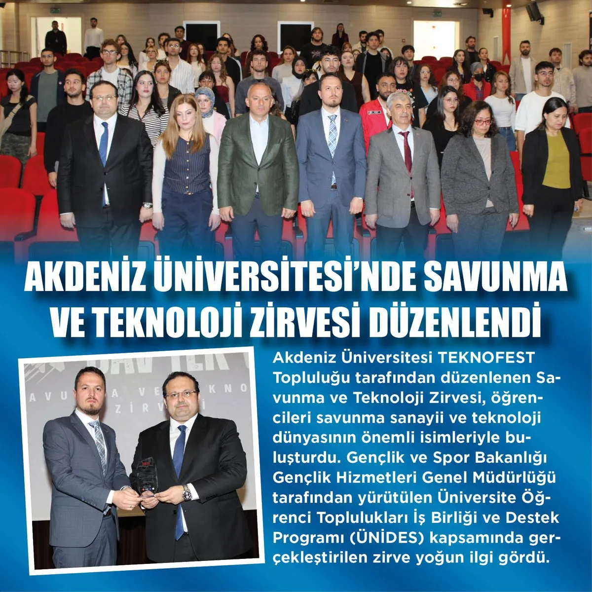 Akdeniz Üniversitesi’nde Savunma ve Teknoloji Zirvesi Düzenlendi