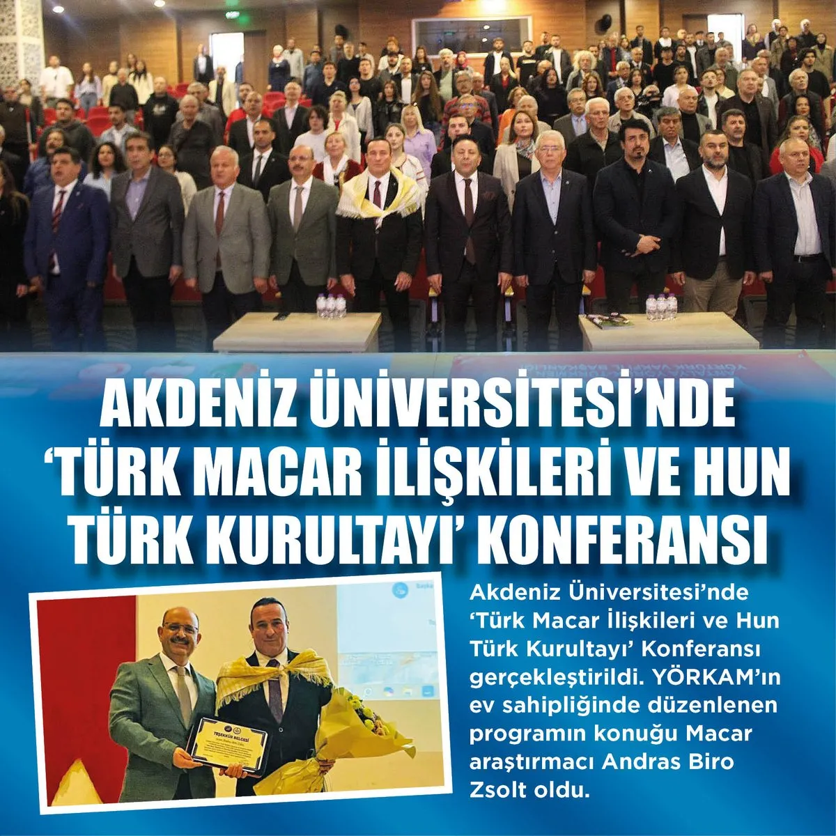 Akdeniz Üniversitesi’nde Türk-Macar İlişkileri ve Hun Türk Kurultayı Konferansı Düzenlendi