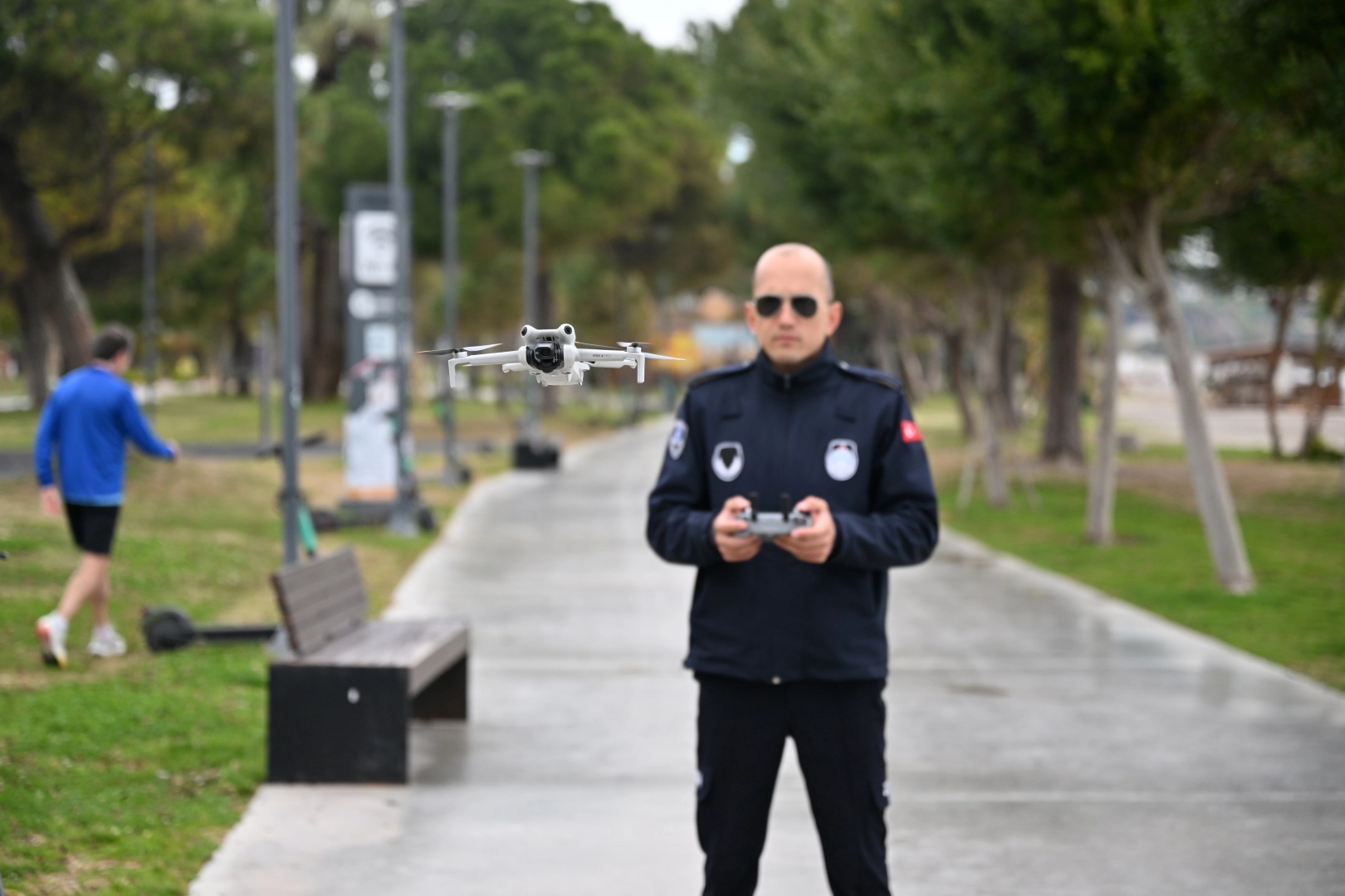 Antalya’da Zabıta Drone ile Denetim Yapıyor