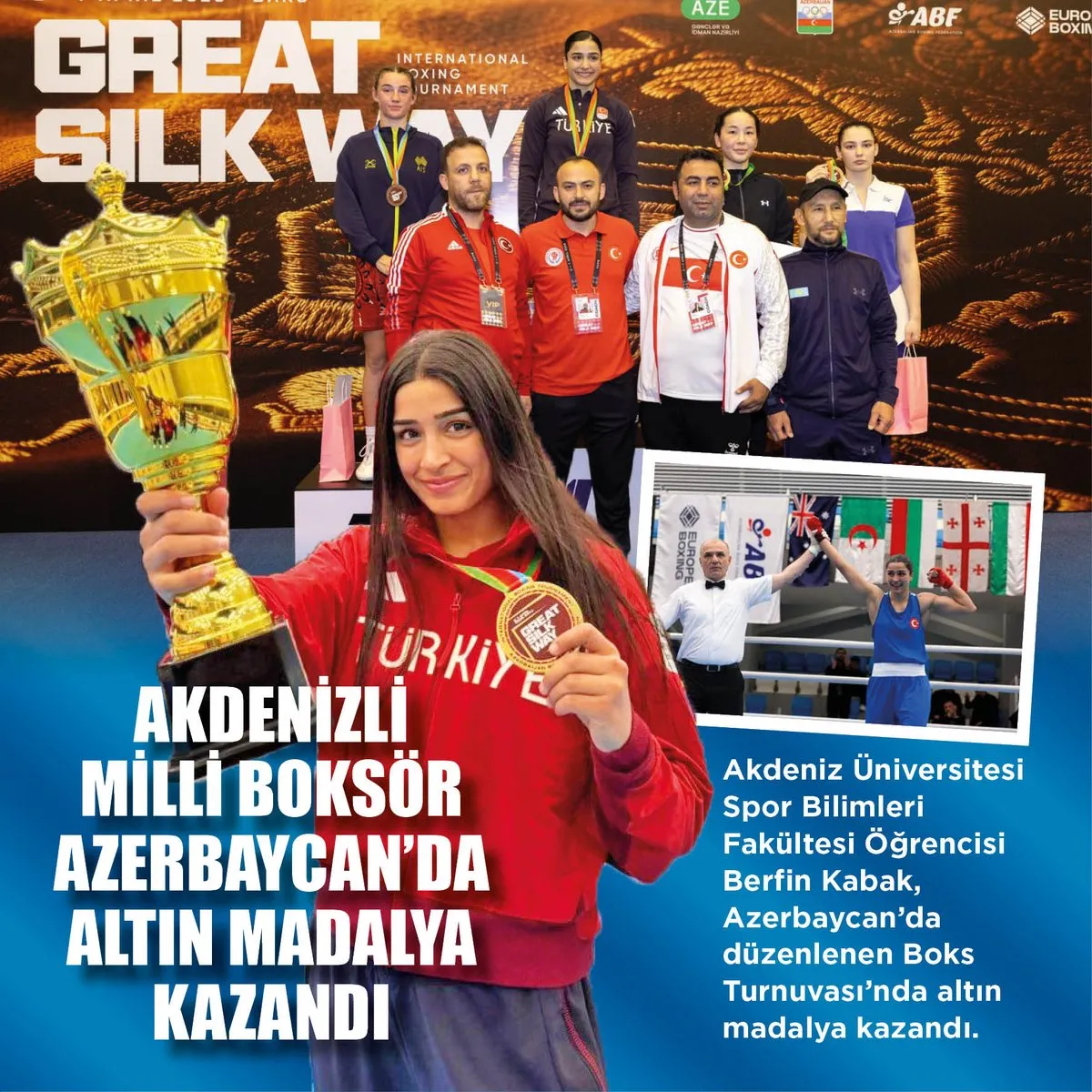 Berfin Kabak Azerbaycan’da Altın Madalya Kazandı