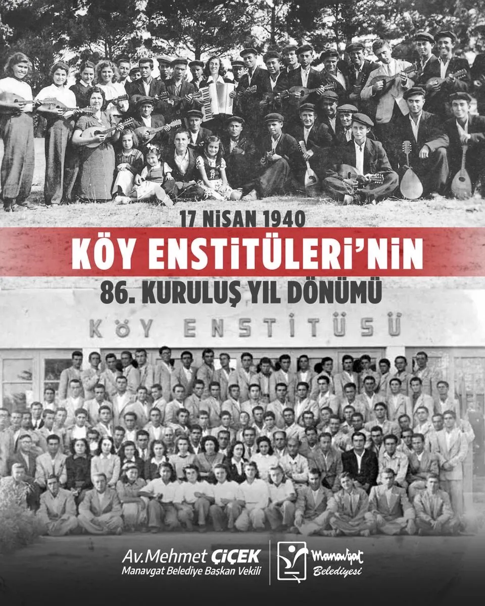 Manavgat Belediyesi’nden Köy Enstitüleri’nin 86. Yılında Anlamlı Mesaj