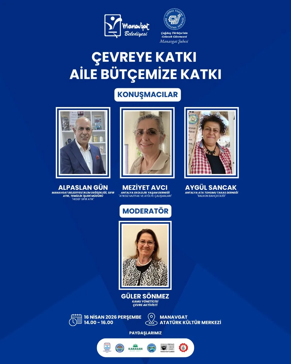 Manavgat’ta Ücretsiz Çevre Etkinliği: “Çevreye Katkı, Aile Bütçemize Katkı”