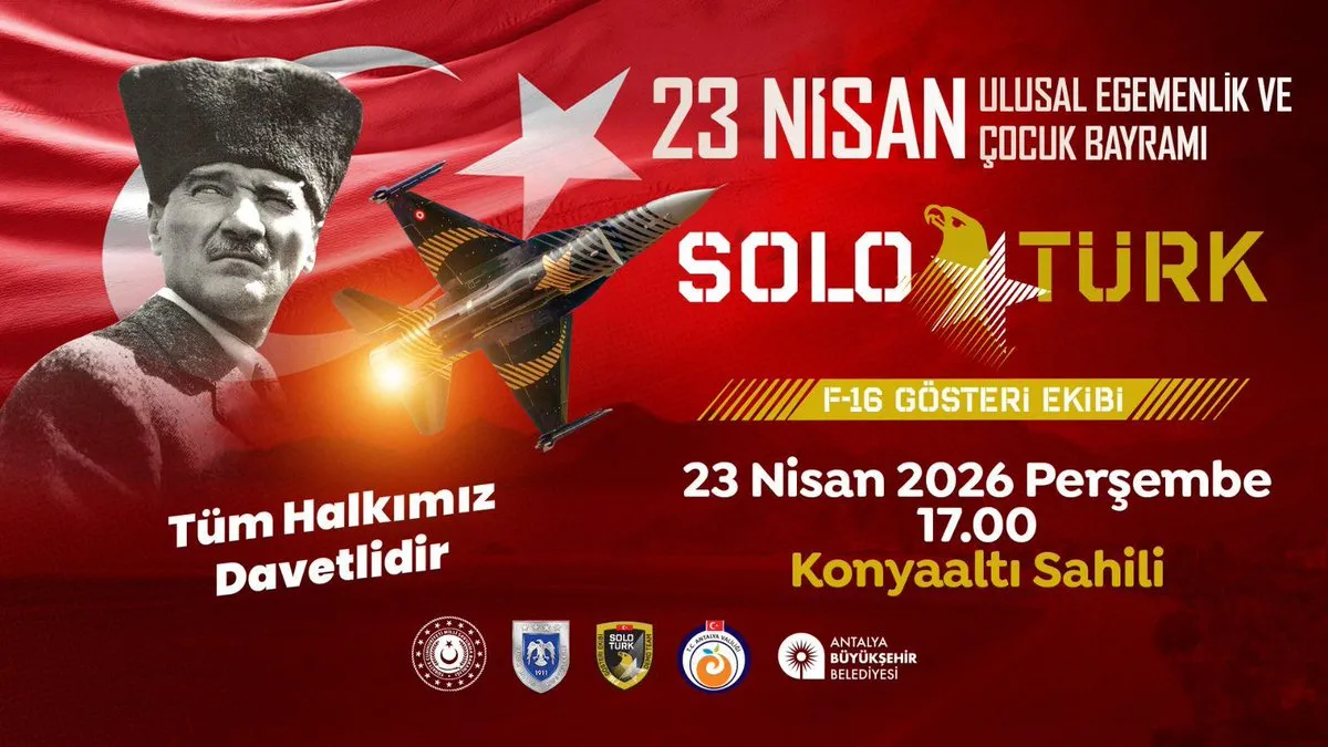 SoloTürk, 23 Nisan’da Antalya’da! İşte Gösteri Saati ve Yeri