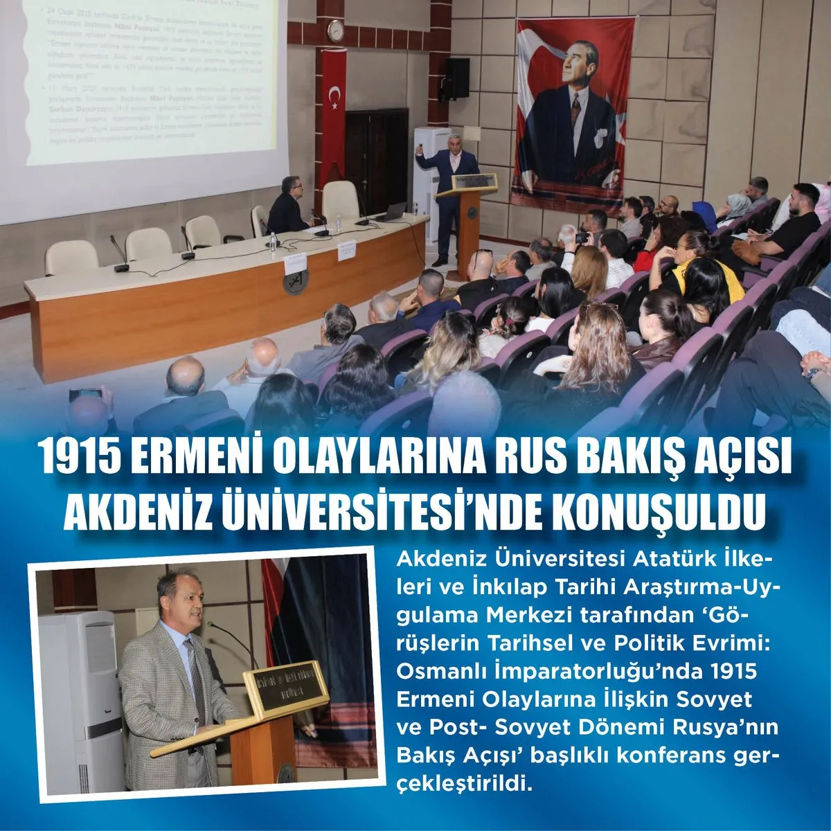 Sovyet Arşivleri 1915’i Nasıl Görüyordu? Akdeniz Üniversitesi Konferansı