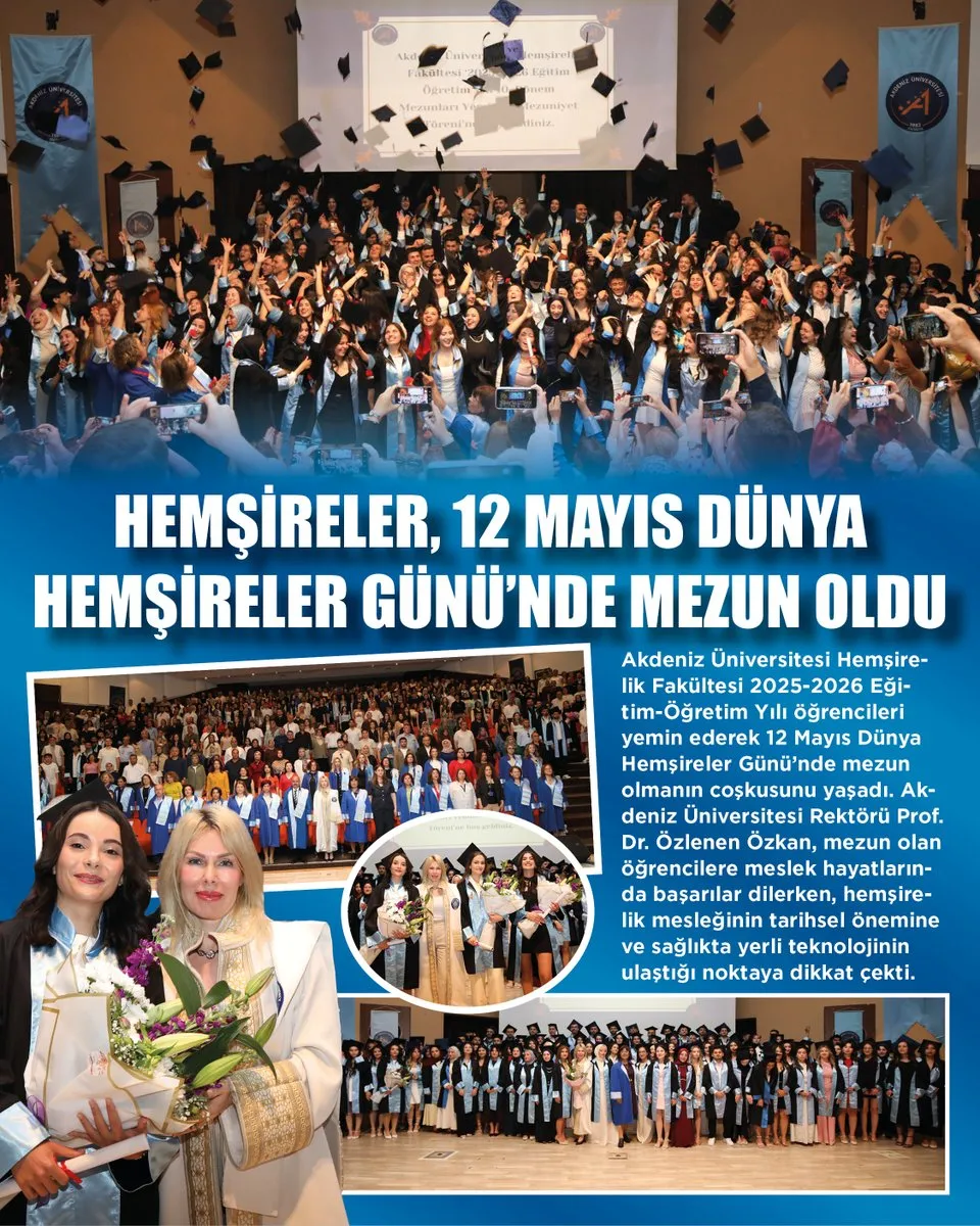 Akdeniz’de Hemşirelik Mezunları 12 Mayıs’ta Yemin Etti