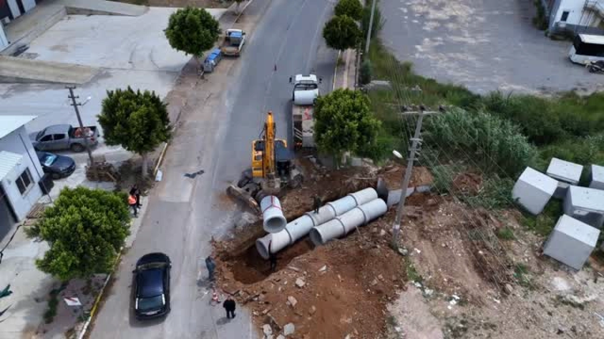 Aksu’da Yağmur Suyu Altyapısı Güçlendirildi