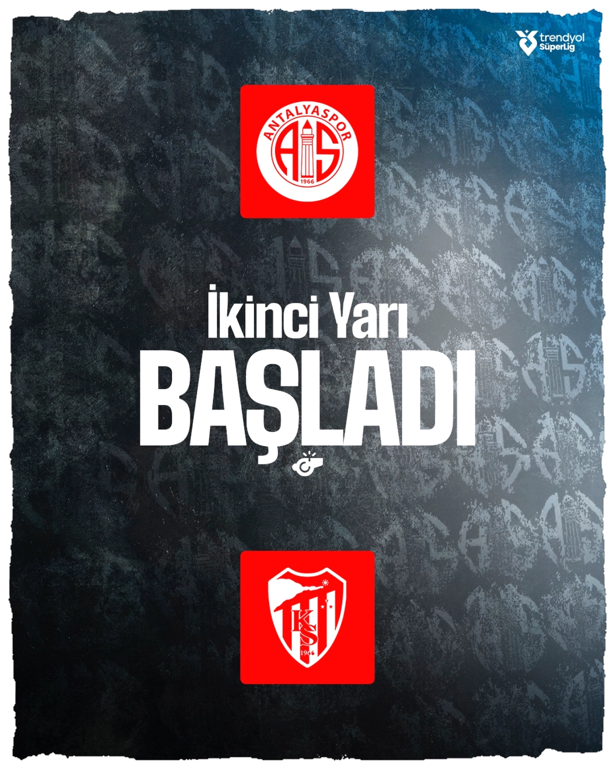 Antalyaspor’da İkinci Yarı Başladı: Dk 46’da Düdük Çaldı