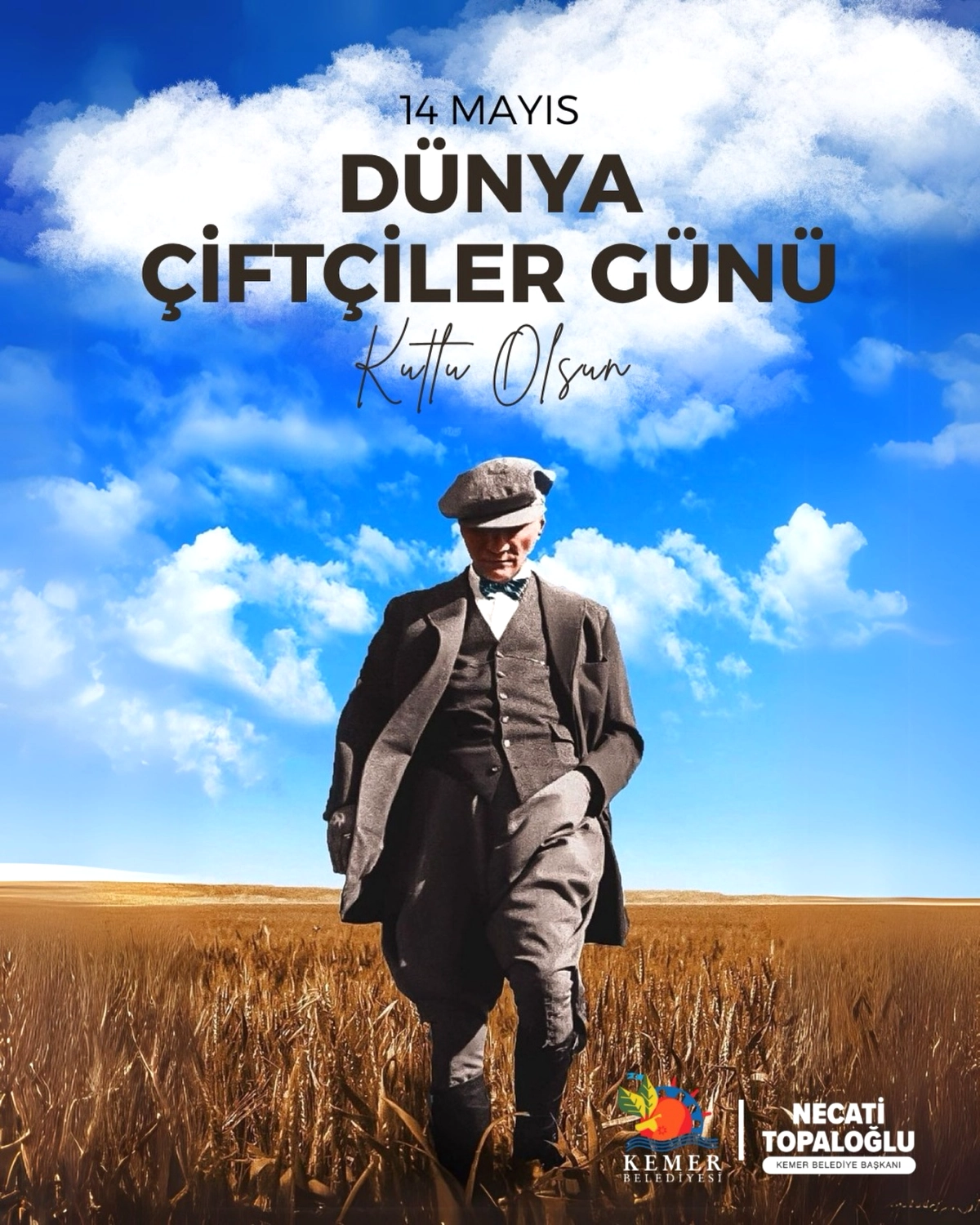 Kemer Belediyesi’nden Çiftçilere Atatürk’lü Mesaj