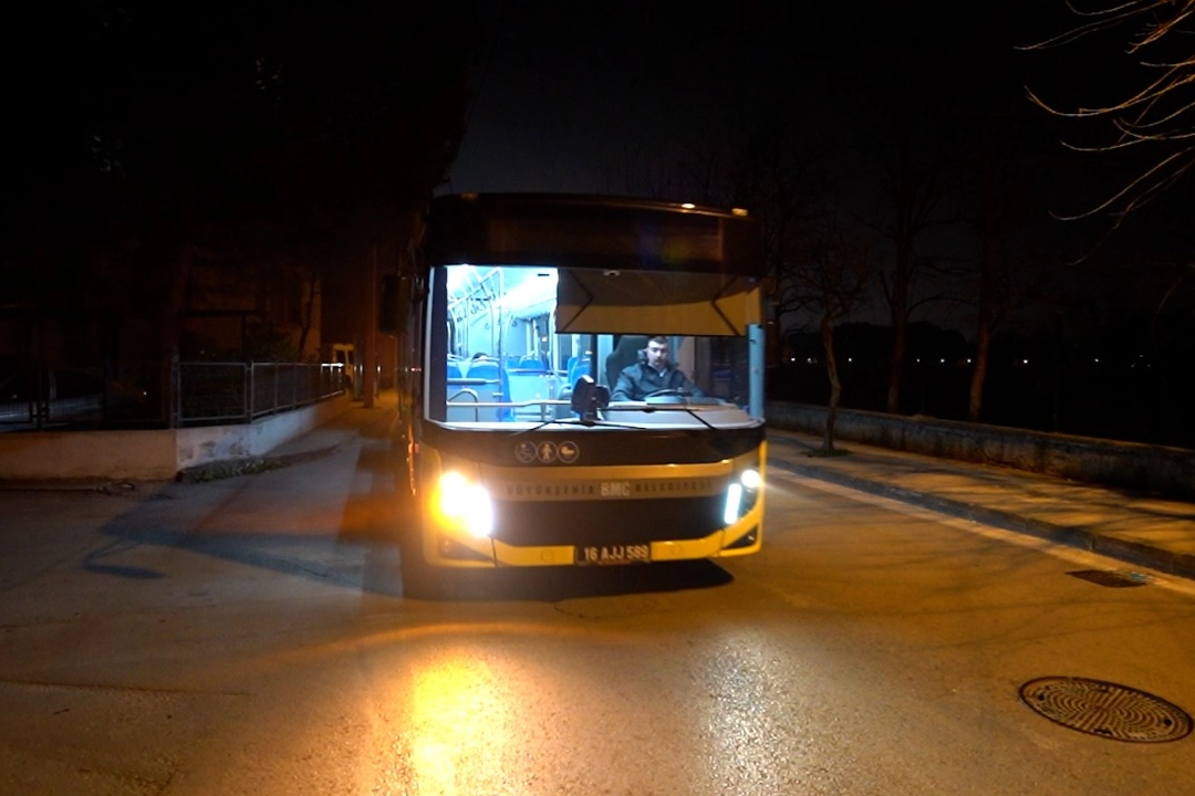 Bursa’da Gece Seferleri Kesintisiz Devam Ediyor