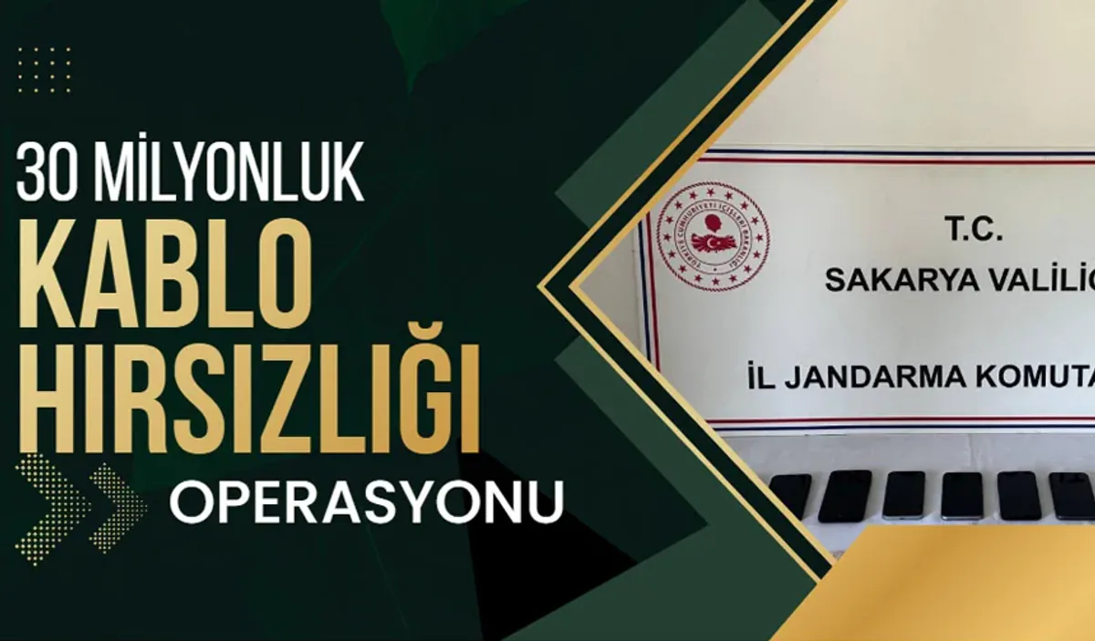 Dört İlde Eş Zamanlı Operasyonla 30 Milyon TL’lik Kablo Hırsızlığı Şebekesi Çökertildi