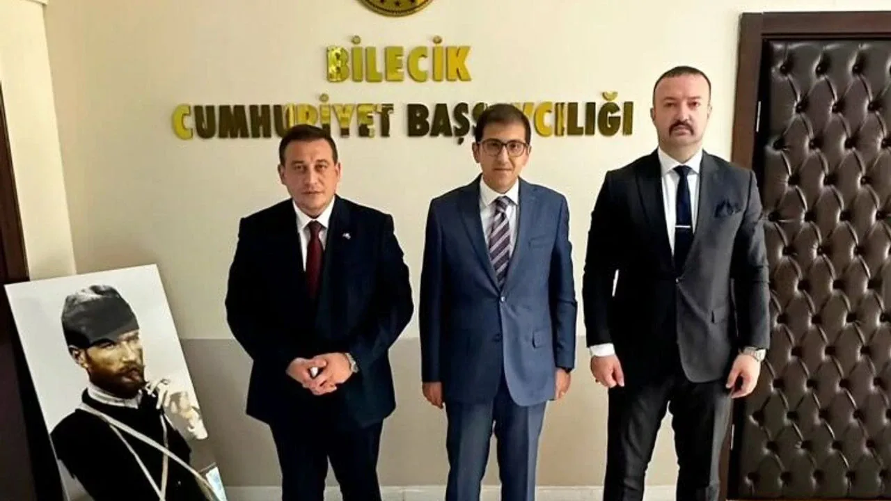 MHP Bilecik İl Başkanı Talha Özkan’dan Başsavcı Burak Olgun’a Veda Ziyareti