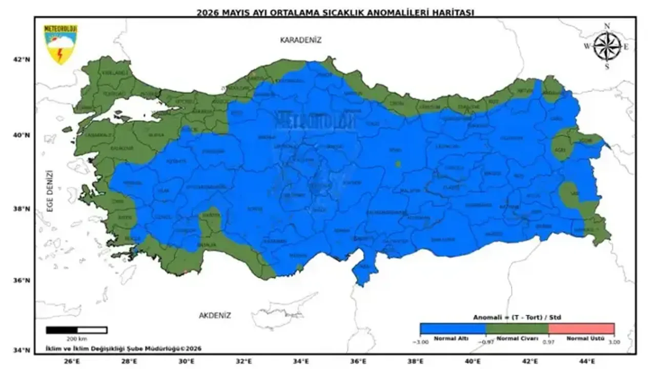 Türkiye’de Mayıs Ayı Sıcaklıkları Beklentilerin Altında Kaldı: Son 56 Yılın Verileri Açıklandı
