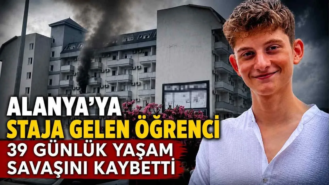 Alanya’daki otel lojman yangınında acı haber: Kütahyalı iki öğrenci hayatını kaybetti