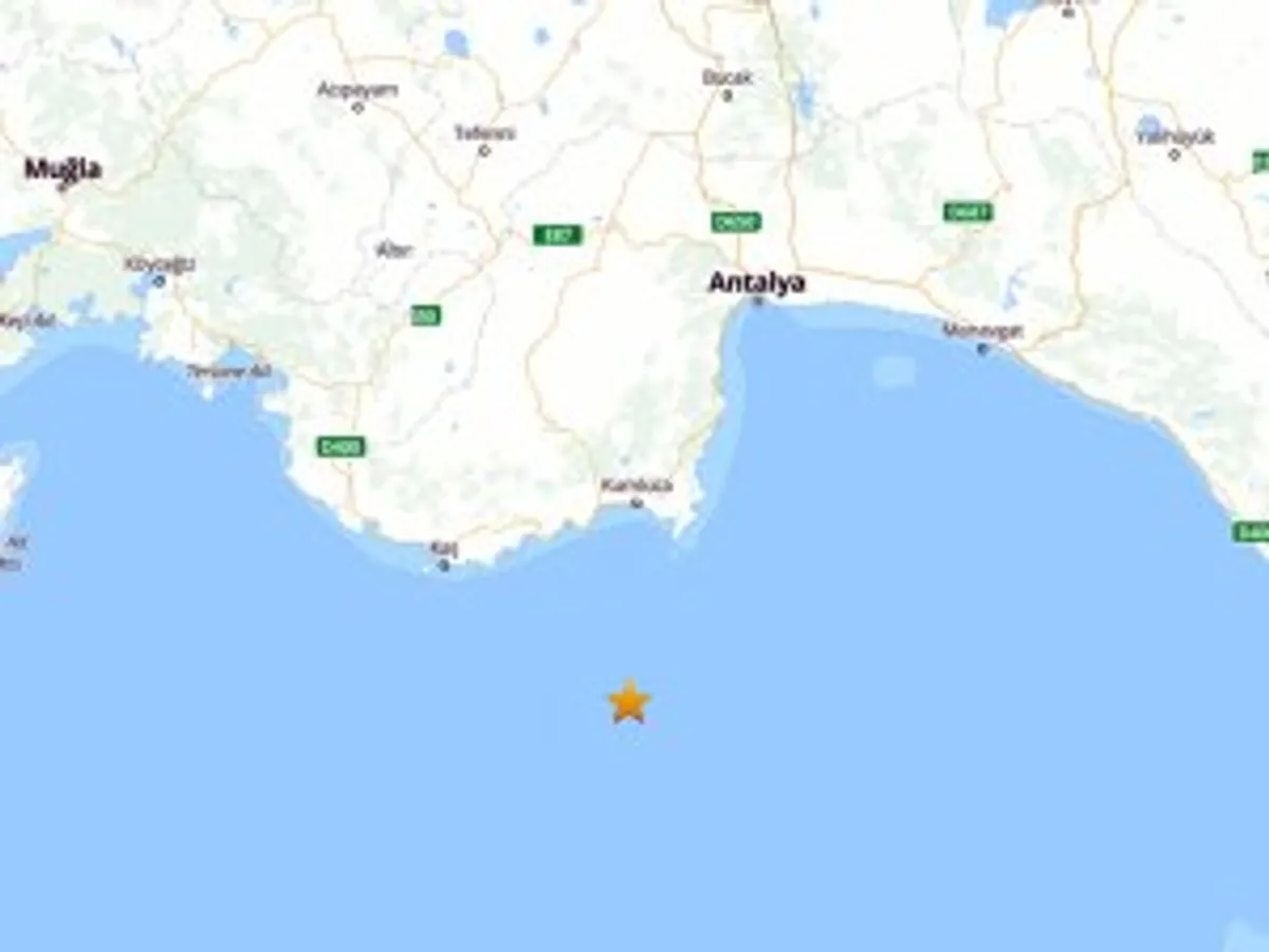 Antalya Demre Açıklarında 4.7 Büyüklüğünde Deprem Meydana Geldi
