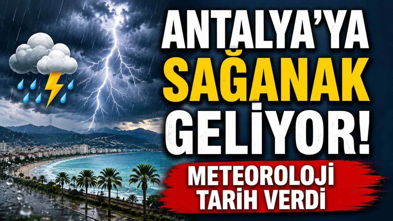 Antalya’da Sağanak Yağış Alarmı: Meteoroloji’den 7 Temmuz Uyarısı