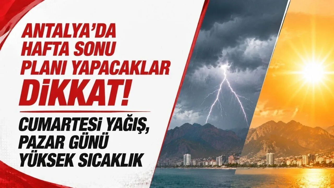 Antalya’da Temmuz Ayı Şaşırtan Hava Değişimi: Hafta Sonu Yağış ve Sıcaklık Dengesi