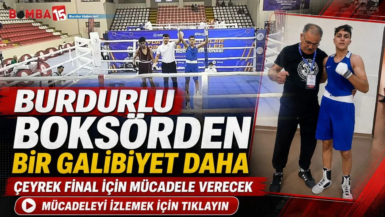 Burdurlu Boksör İsmail Yılmaz Türkiye Şampiyonası’nda Durdurulamıyor