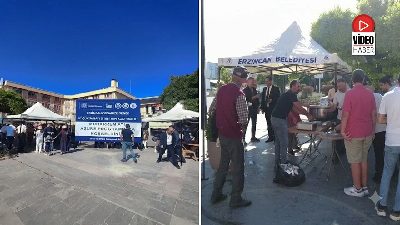 Erzincan’da Birlik Sofrası: Organize Küçük Sanayi Sitesi’nden Aşure İkramı