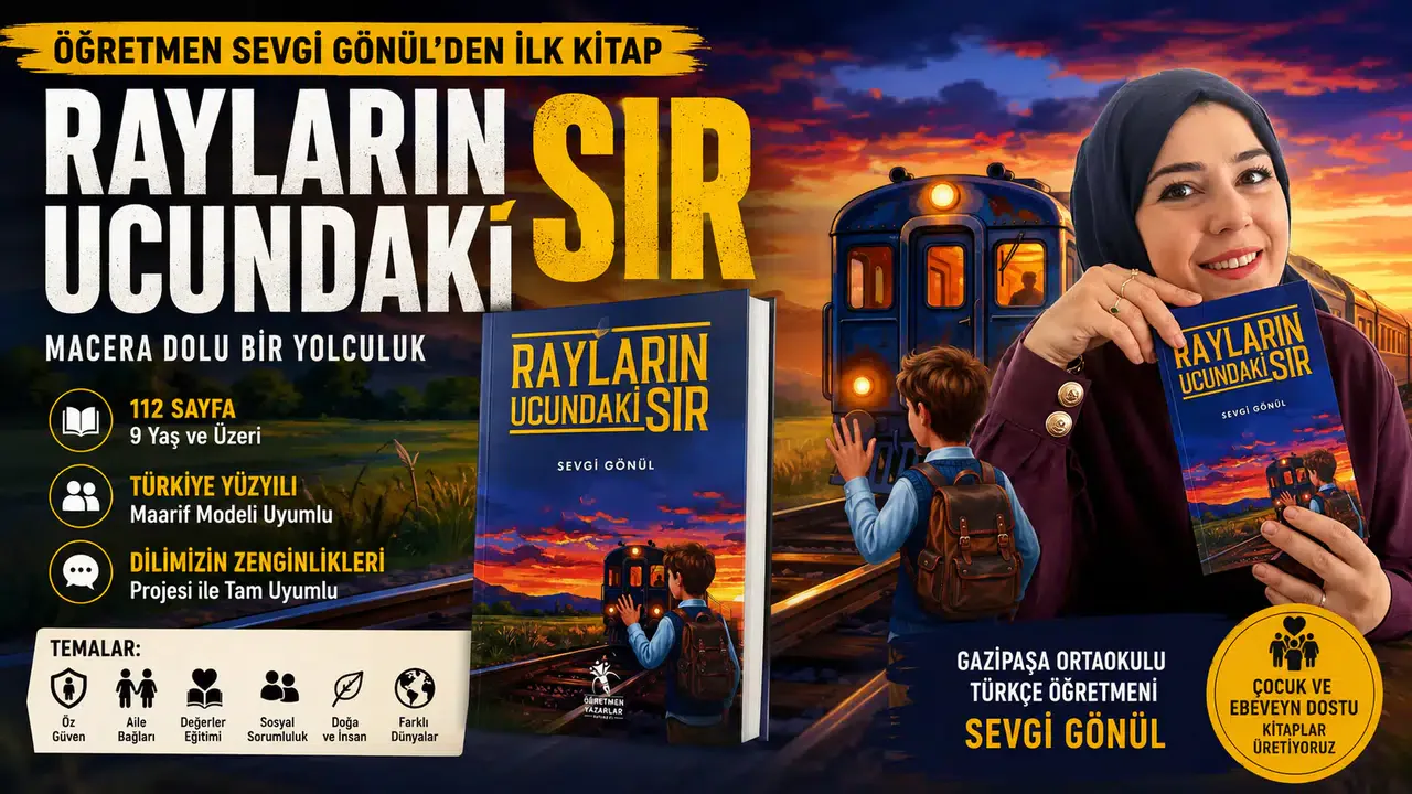 Öğretmen Sevgi Gönül’den Yeni Çocuk Romanı: Rayların Ucundaki Sır