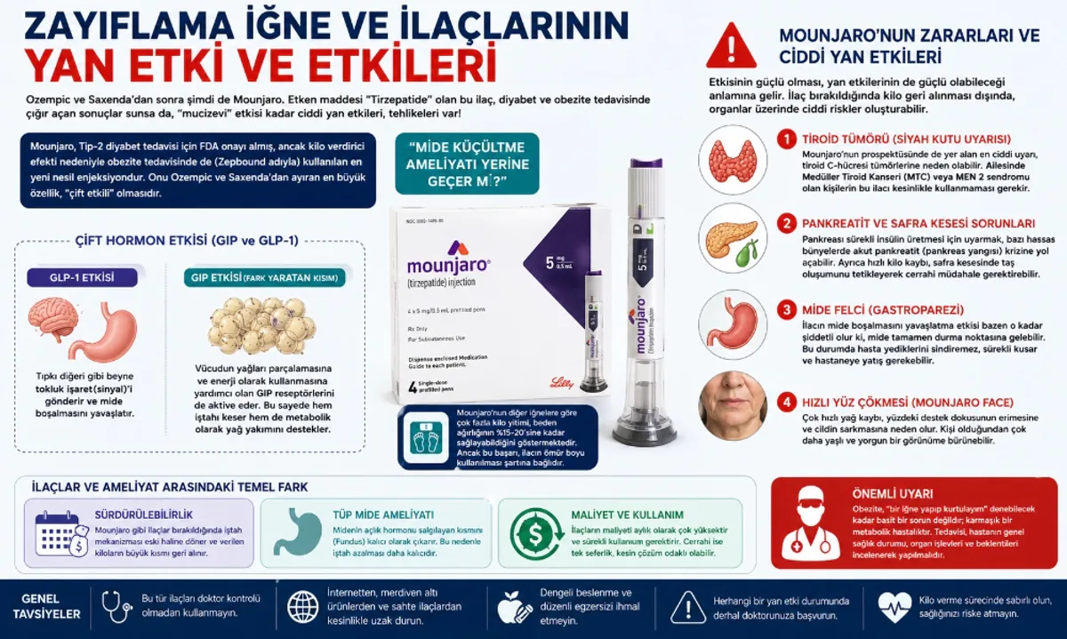 Zayıflama İğnelerinde ‘Ozempic Yüzü’ ve Kas Kaybı Uyarısı